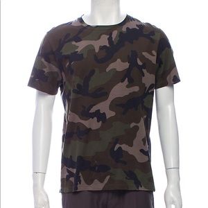Valentino Camouflage Shirt with Rockstud Detail